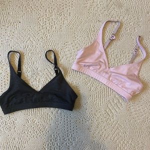 set of two bralettes